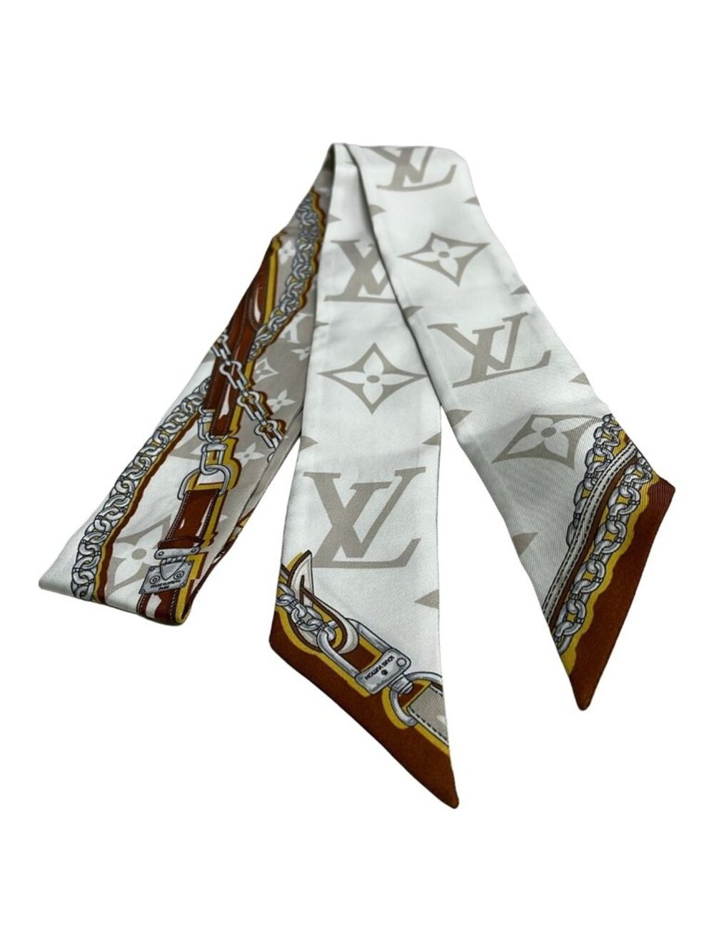 Louis Vuitton Scarf Bandeau BB Ultimate Blue Marine Silk